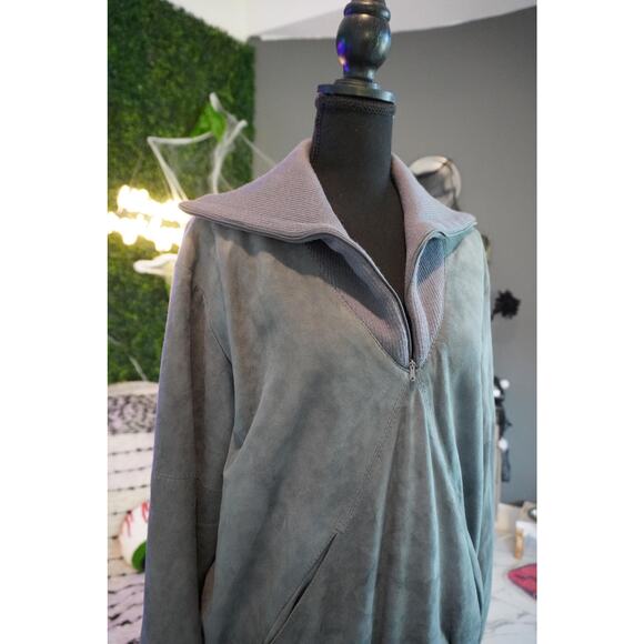 Vintage Nino Cerruti Sport Leather Pullover - Picture 5 of 10